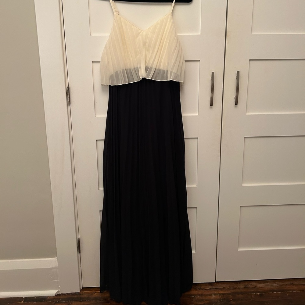 ASOS Black and Cream Maternity Maxi Dress